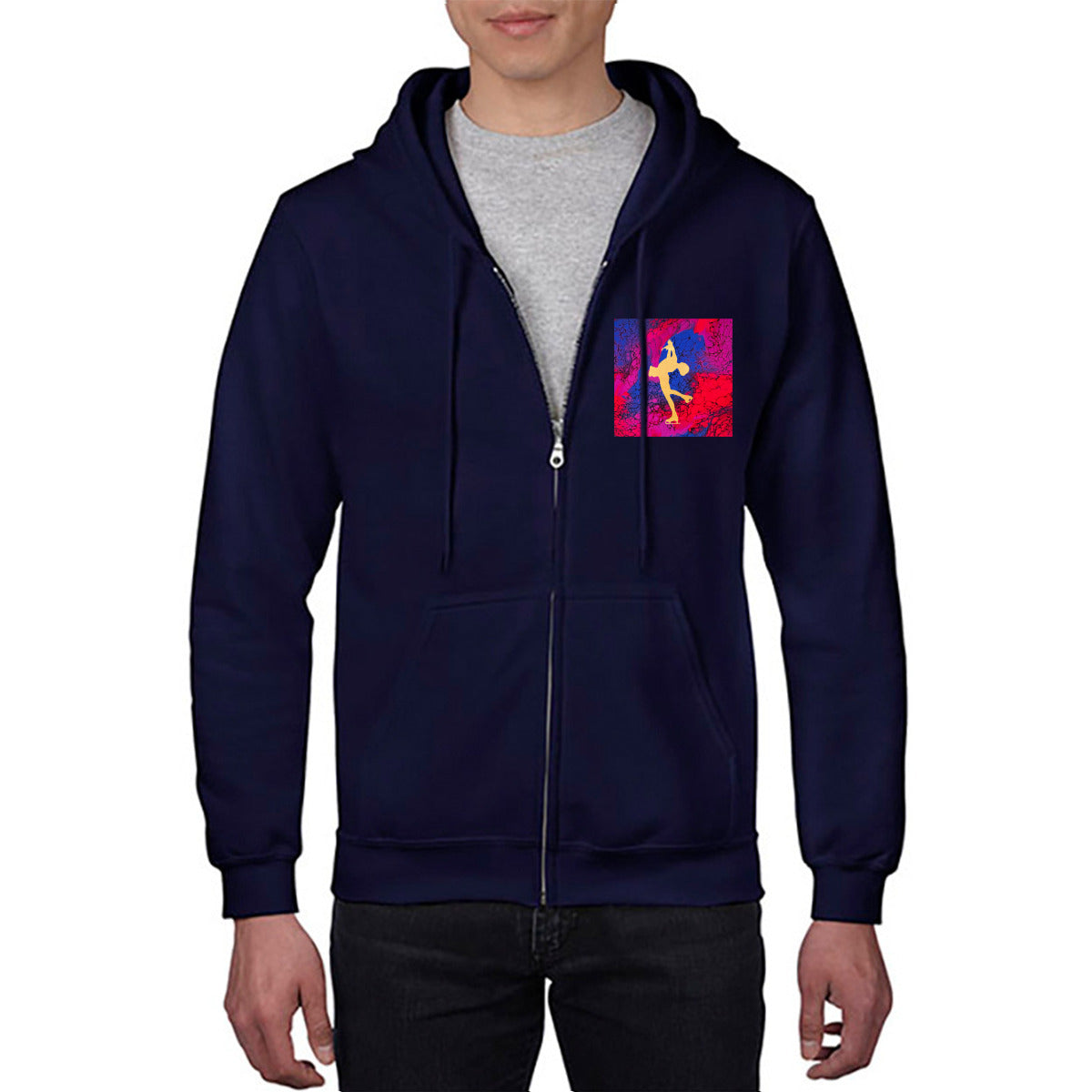 Figure skating Hoodie zip up sweatshirt